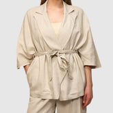 BERNA GIACCA KIMONO 263025 NATURAL