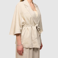 BERNA GIACCA KIMONO 263025 NATURAL