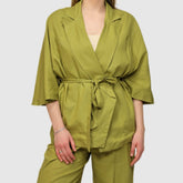 BERNA GIACCA KIMONO 263025 VERDE