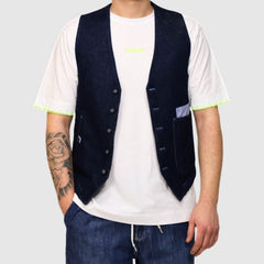 BERNA GILET 11333 BLU JEANS