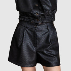 BERNA SHORTS SIMILPELLE 2640721 NERO