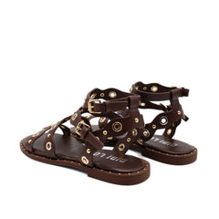 BIBI LOU SANDALO SCHIAVA BORCHIE 947 MARRONE