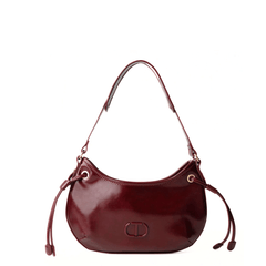 TWINSET BORSA GLOSSY TB7082 BORDEAUX