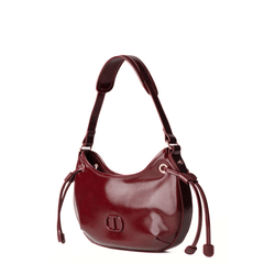 TWINSET BORSA GLOSSY TB7082 BORDEAUX