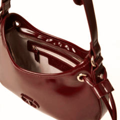 TWINSET BORSA GLOSSY TB7082 BORDEAUX