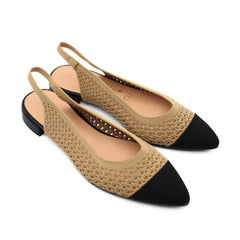 Ballerina donna beige in rete Bottega Lotti