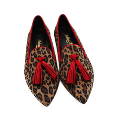 BOTTEGA LOTTI BALLERINE A PUNTA 521T151 ANIMALIER