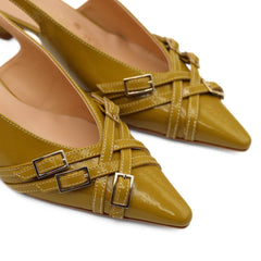 Slingback donna Oliva in pelle elegante.