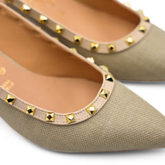 Slingback donna color sabbia in pelle elegante
