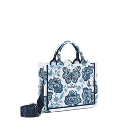 BRACCIALINI BORSA A MANO B18920 BLU E BIANCA
