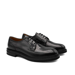 CALPIERRE STRINGATA DERBY BK242 NERO SPAZZOLATO