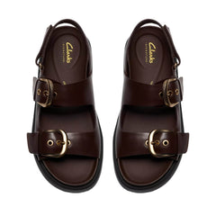 CLARKS SANDALO ARISTELLA BAY 18580 MARRONE