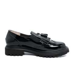 TOMASI SLIPON COOKIE VERNICE NERO