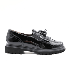 TOMASI SLIPON COOKIE VERNICE NERO