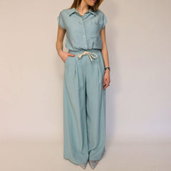 CROCHÈ PANTALONE CR06519-910 ACQUA