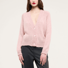 CROCHÈ CARDIGAN CR09344 ROSA