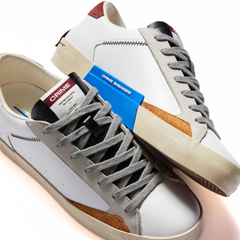 CRIME LONDON SNEAKERS 15003 SK8 DELUXE BIANCO