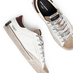 CRIME LONDON DISTRESSED 2.0 SNEAKERS 10051 10 BIANCO