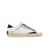 CRIME LONDON SNEAKERS DISTRESSED 10003 10 BIANCO MARRONE