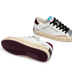 CRIME LONDON DISTRESSED SNEAKERS 23005 10 BIANCO GLITTER