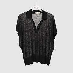 CROCHÈ POLO MAGLIA 607 NERO
