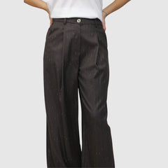 CROCHÈ PANTALONE CR11641 MARRONE