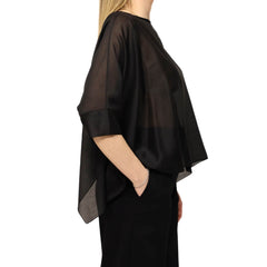 CROCHÉ TOP SEMI-TRASPARENTE 835 NERO