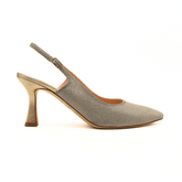 MELLUSO SLINGBACK D165K MICROGLITTER PLATINO