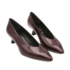 MELLUSO DÉCOLLETÉ COCCO D5201 BORDEAUX