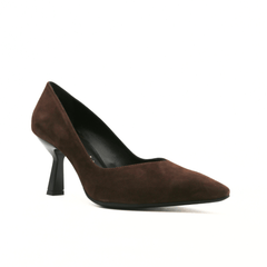 MELLUSO DÉCOLLETÉ CAMOSCIO D5203 MARRONE