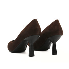 MELLUSO DÉCOLLETÉ CAMOSCIO D5203 MARRONE