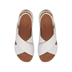 CLARKS SANDALO DASHLITE WISH 171949 BIANCO