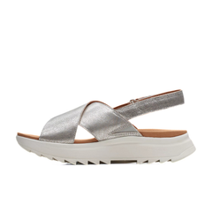 CLARKS SANDALO DASHLITE WISH 171951 ARGENTO