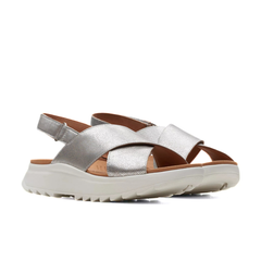 CLARKS SANDALO DASHLITE WISH 171951 ARGENTO