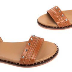 NERO GIARDINI SANDALI BORCHIE E307620D CUOIO