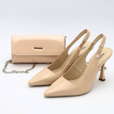 NERO GIARDINI SLINGBACK E409370DE 720 VERNICE ROSA