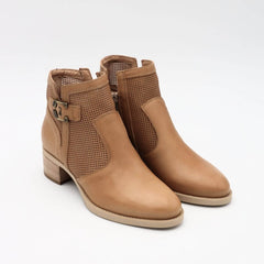 NERO GIARDINI STIVALETTO E409710D 400 CUOIO