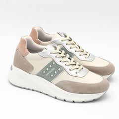 NERO GIARDINI SNEAKER E409850D 112 BORCHIE BIANCO