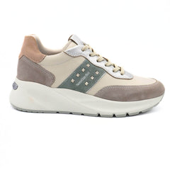 NERO GIARDINI SNEAKER E409850D 112 BORCHIE BIANCO