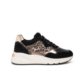 NERO GIARDINI SNEAKERS LEOPARDO E512864D 100 NERO