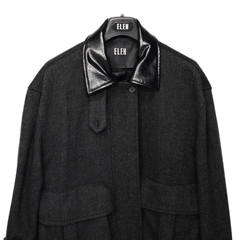 ELEH GIACCA EF250233 NERO MELANGE