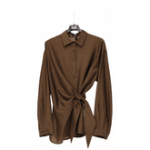 ELEH CAMICIA FIOCCO EFW250179 MARRONE