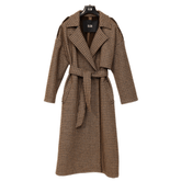 ELEH CAPPOTTO TARTAN EFW250228 MARRONE