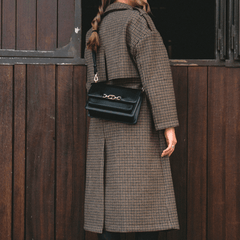 ELEH CAPPOTTO TARTAN EFW250228 MARRONE