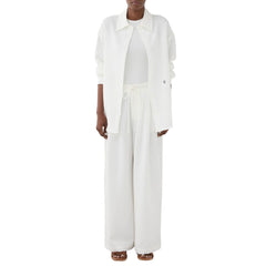 Pantalone donna ELEH SS260033 bianco fresco e comodo.