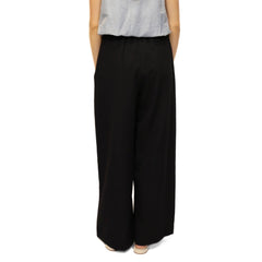 Pantalone ELEH SS260033 Nero elegante in tessuto fluido