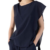 Top donna ELEH SS260169 in blu navy raffinato e versatile