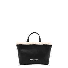 Borsa Ermanno Scervino Vanessa Fur nero vista frontale