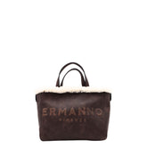 Borsa Ermanno Scervino Vanessa Fur testa di moro vista frontale