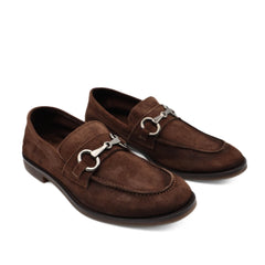 F.LLI RENNELLA MOCASSINO CAMOSCIO 011 TESTA DI MORO CON ACCESSORIO